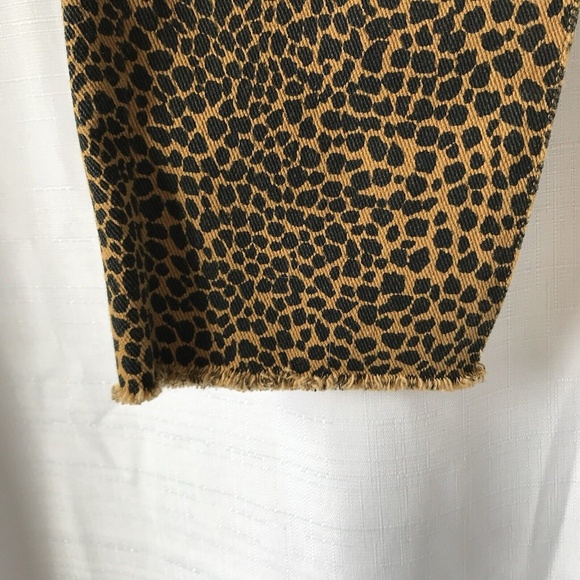 Current Elliott Spotted Cheetah Animal Print High Waist Stiletto Jeans Sz 28 - Picture 4 of 15